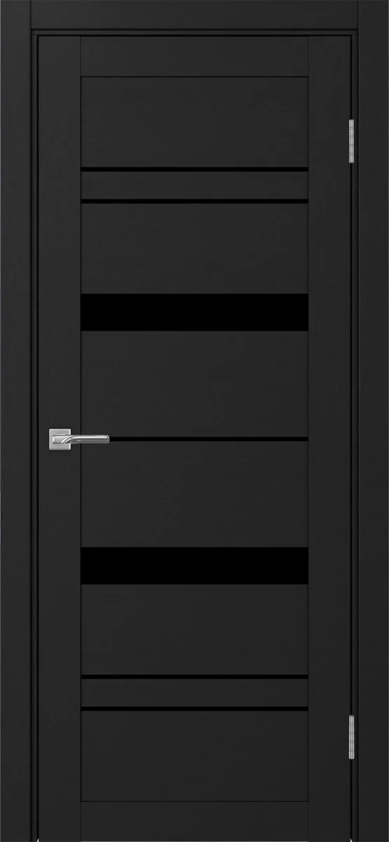 Дверь межкомнатная Турин 562.12 - антрацит, черное lacobel