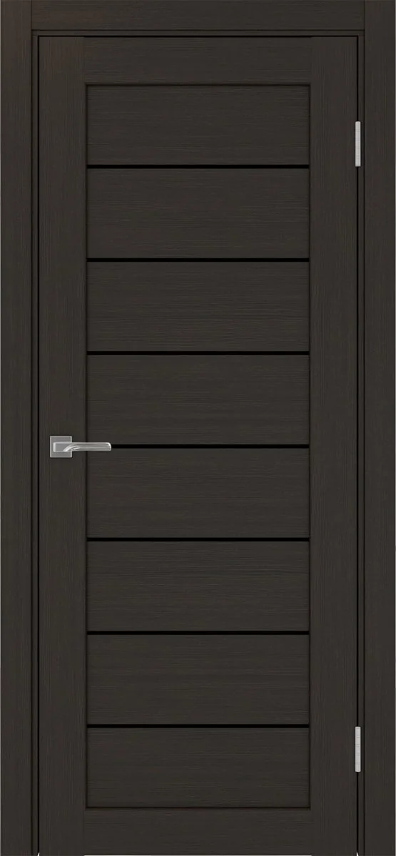 Дверь межкомнатная Парма 408.12 - венге, черное lacobel