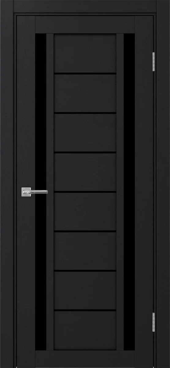 Дверь межкомнатная Турин 558.212 - антрацит, черное lacobel