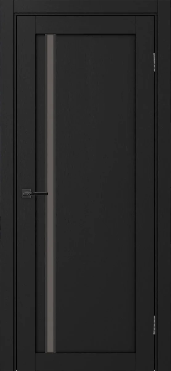 Дверь межкомнатная Турин 527АПС.121 - антрацит, бронза матовое, алюм.чёрн.