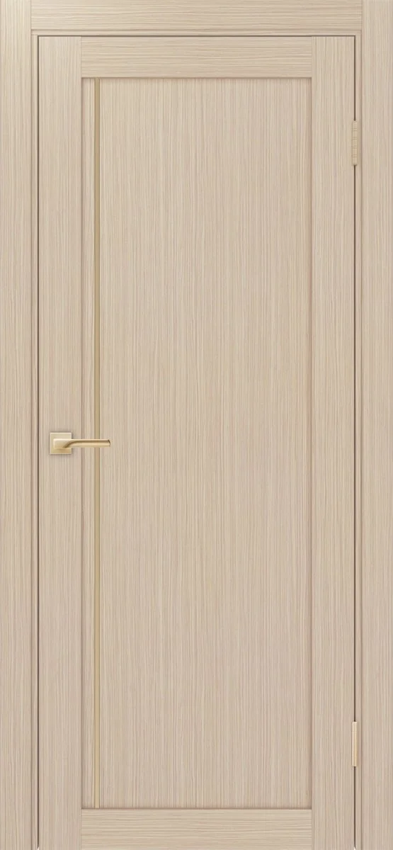 Дверь межкомнатная Турин 565АПП.11 - дуб беленый, щит мдф, алюм.золото