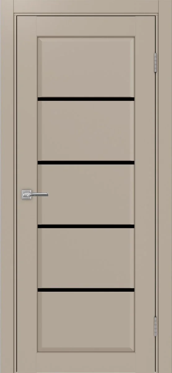 Дверь межкомнатная Сицилия 710.12 - мокко, черное lacobel