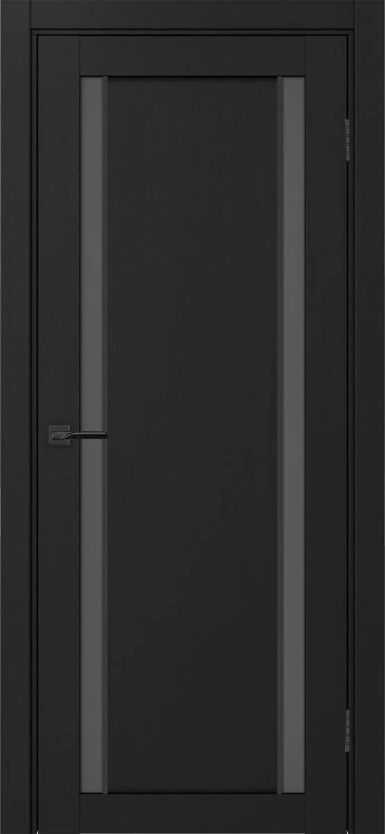 Дверь межкомнатная Турин 522АПС.212 - антрацит, графит матовое, алюм.чёрн.