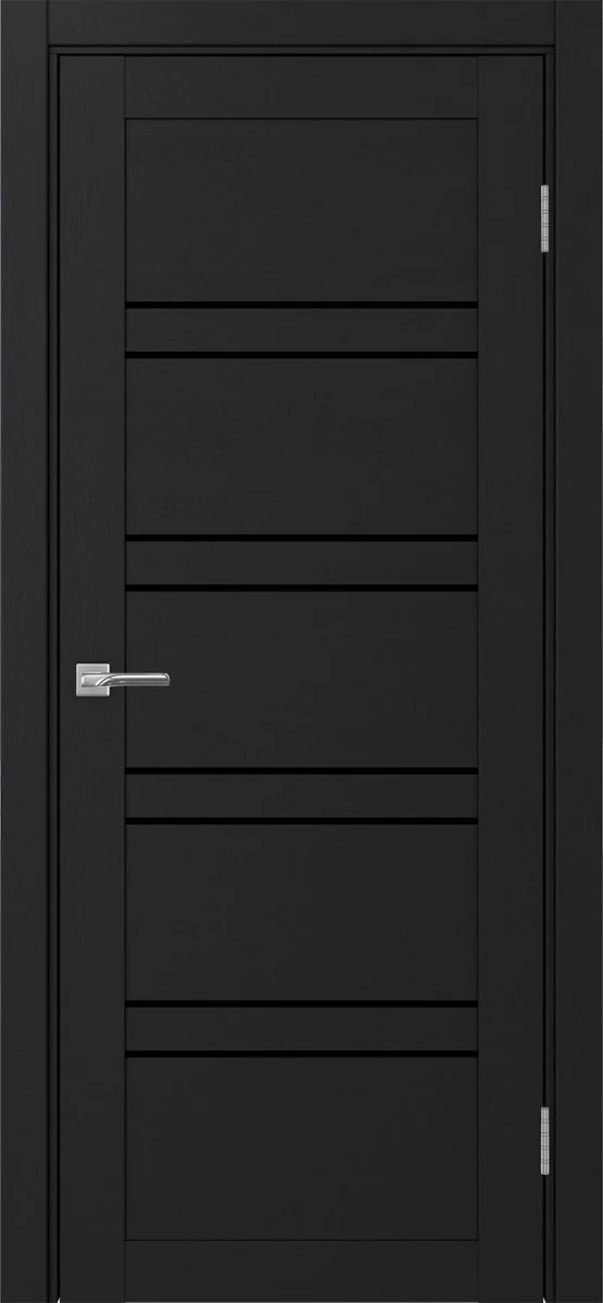 Дверь межкомнатная Турин 560.12 - антрацит, черное lacobel