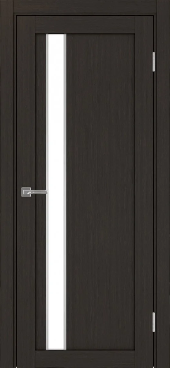 Дверь межкомнатная Турин 528AПП.121 - венге, белое lacobel, алюм.хром