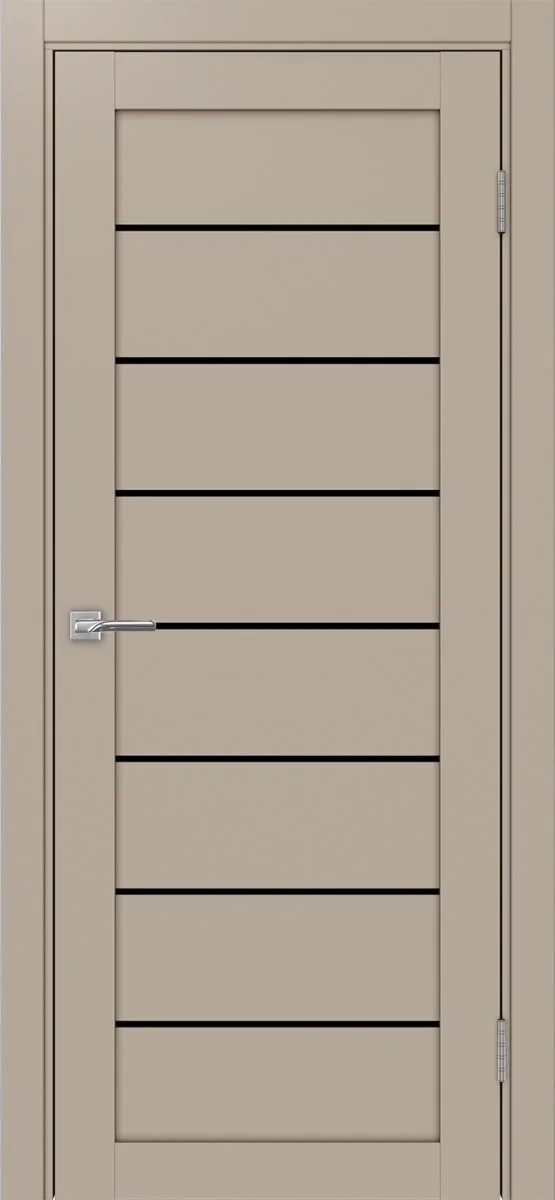 Дверь межкомнатная Турин 508.12 - мокко, черное lacobel