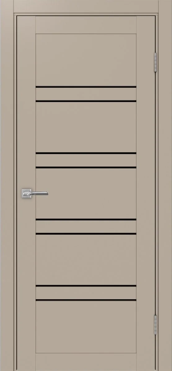 Дверь межкомнатная Турин 560.12 - мокко, черное lacobel