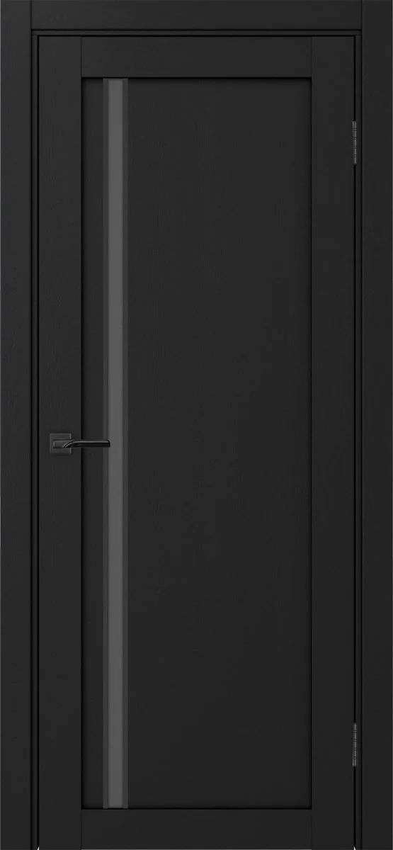 Дверь межкомнатная Турин 527АПС.121 - антрацит, графит матовое, алюм.чёрн.