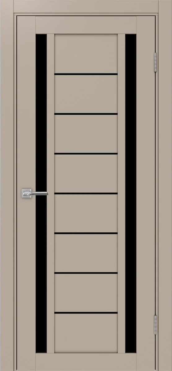 Дверь межкомнатная Турин 558.212 - мокко, черное lacobel