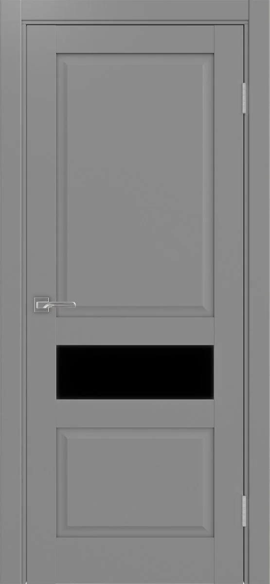 Дверь межкомнатная Тоскана 631.121 - серый, черное lacobel