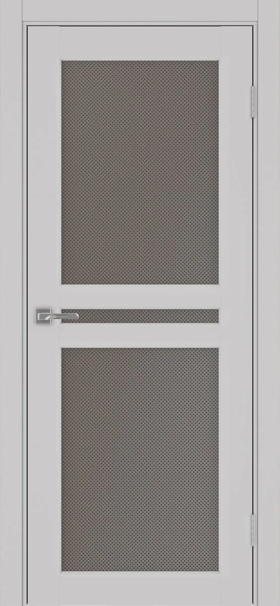 Дверь межкомнатная Парма 420.222 - пепельный, пунта бронза