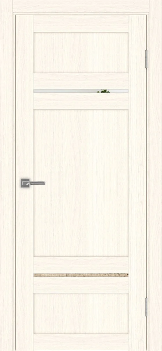Дверь межкомнатная Турин 532.12121 - ясень светлый, зеркало/зеркало