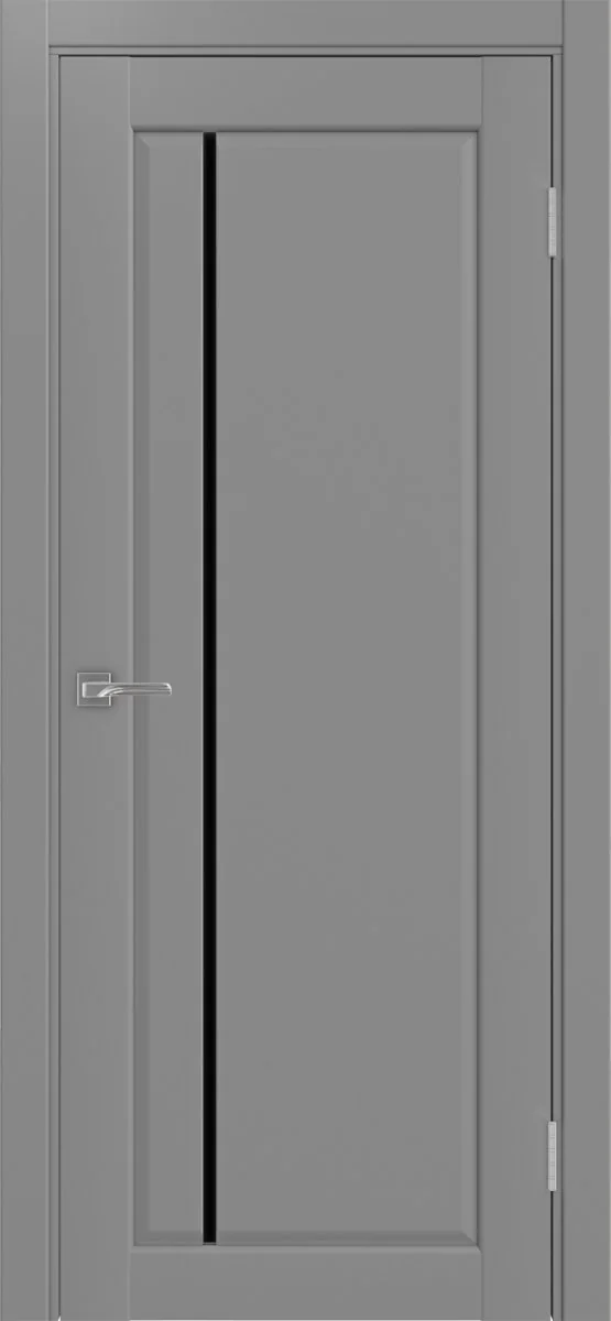 Дверь межкомнатная Сицилия 711.12 - серый, черное lacobel