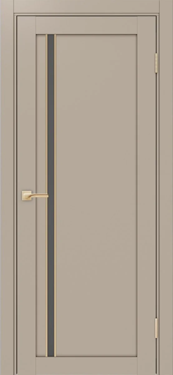 Дверь межкомнатная Турин 527АПС.121 - мокко, графит матовое, алюм.золото