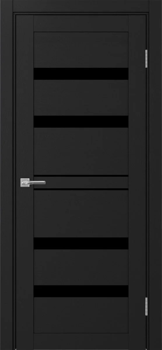 Дверь межкомнатная Турин 561.12 - антрацит, черное lacobel