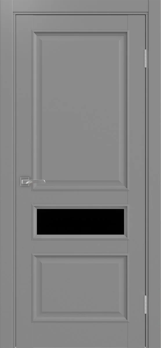 Дверь межкомнатная Тоскана 631.121 багет - серый, черное lacobel
