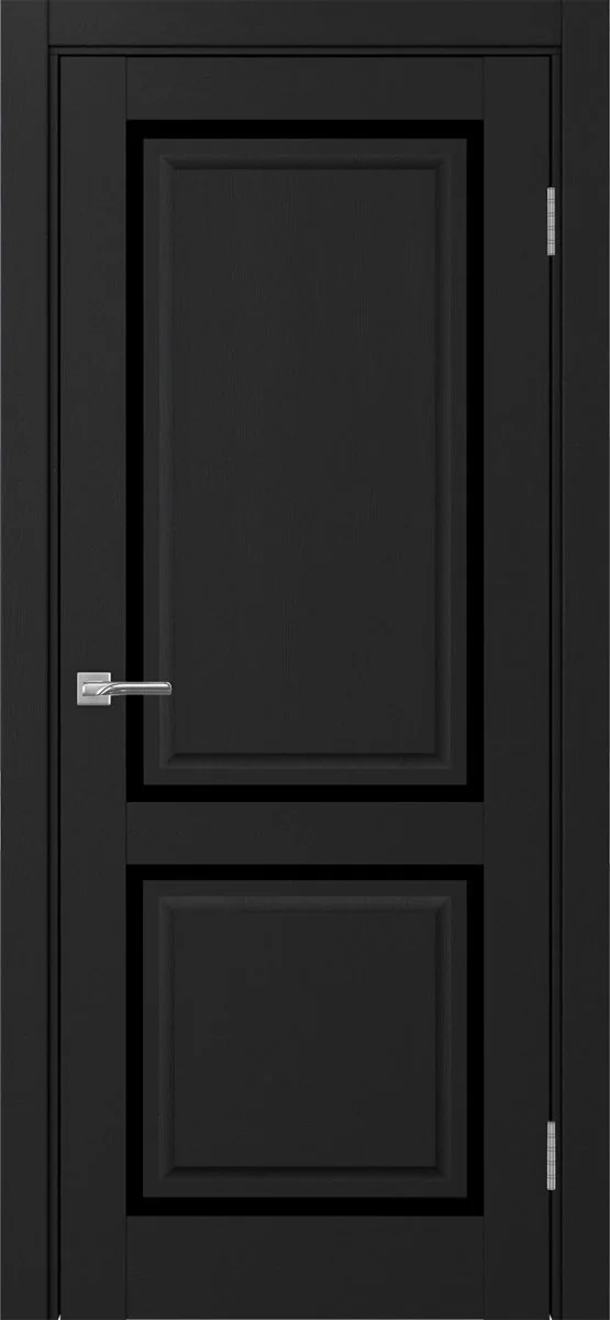Дверь межкомнатная Тоскана 602С.2121 - антрацит, черное lacobel