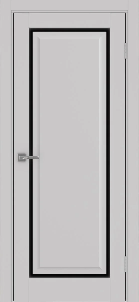 Дверь межкомнатная Тоскана 601С.21 - пепельный, черное lacobel