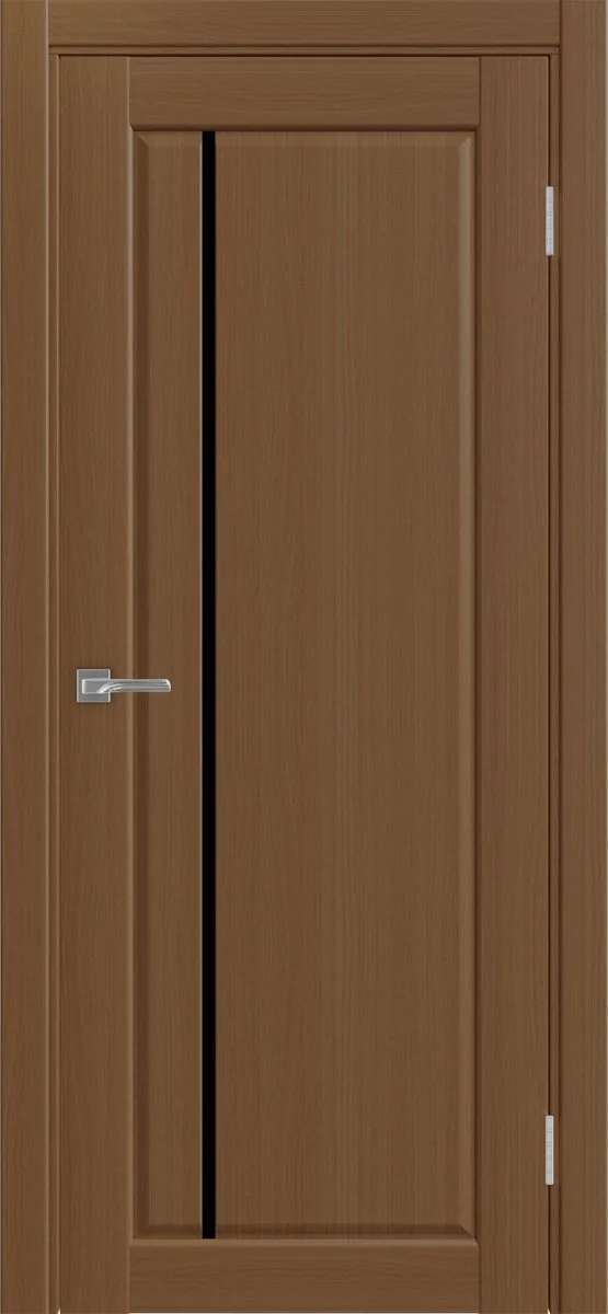 Дверь межкомнатная Сицилия 711.12 - орех, черное lacobel