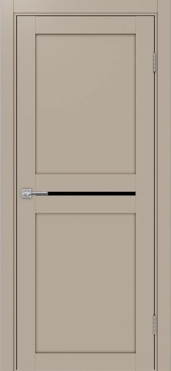 Дверь межкомнатная Турин 520.121 - мокко, черное lacobel