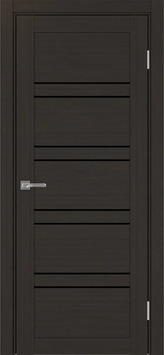 Дверь межкомнатная Турин 560.12 - венге, черное lacobel