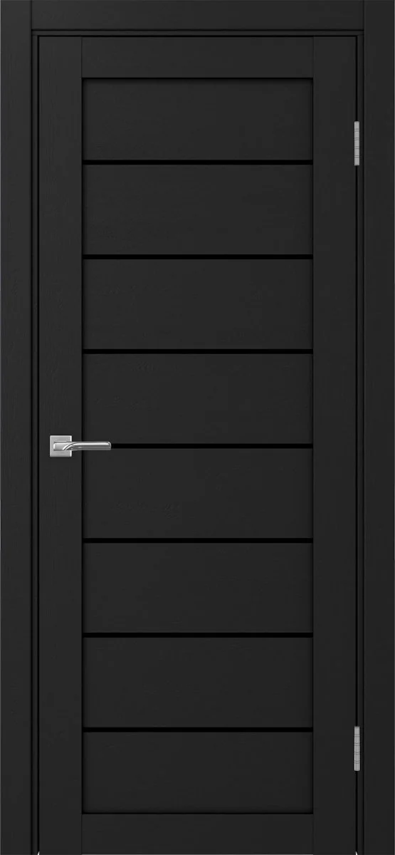 Дверь межкомнатная Турин 508.12 - антрацит, черное lacobel