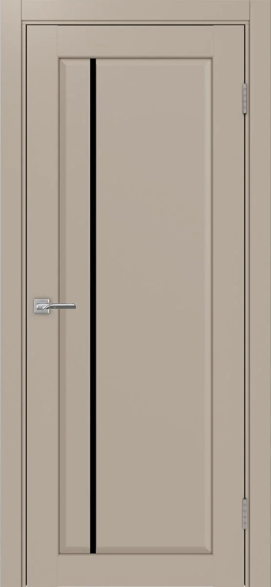 Дверь межкомнатная Сицилия 711.12 - мокко, черное lacobel