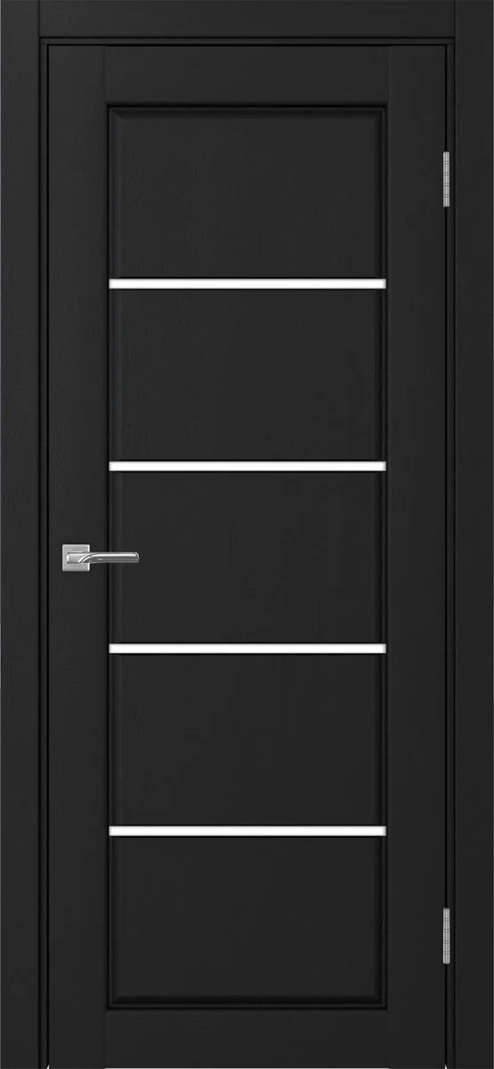 Дверь межкомнатная Сицилия 710.12 - антрацит, белое lacobel