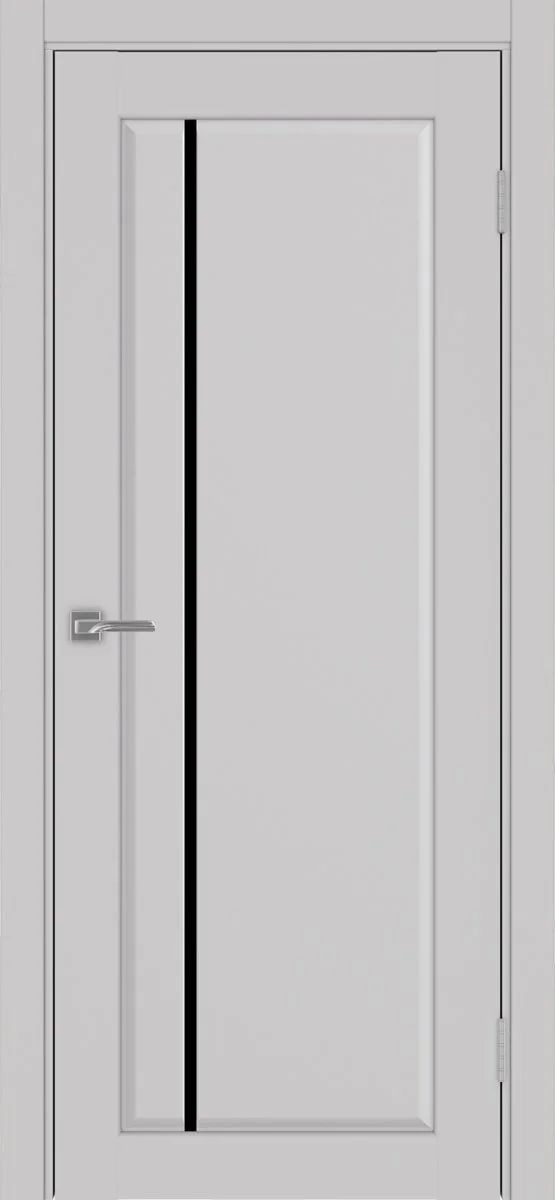 Дверь межкомнатная Сицилия 711.12 - пепельный, черное lacobel