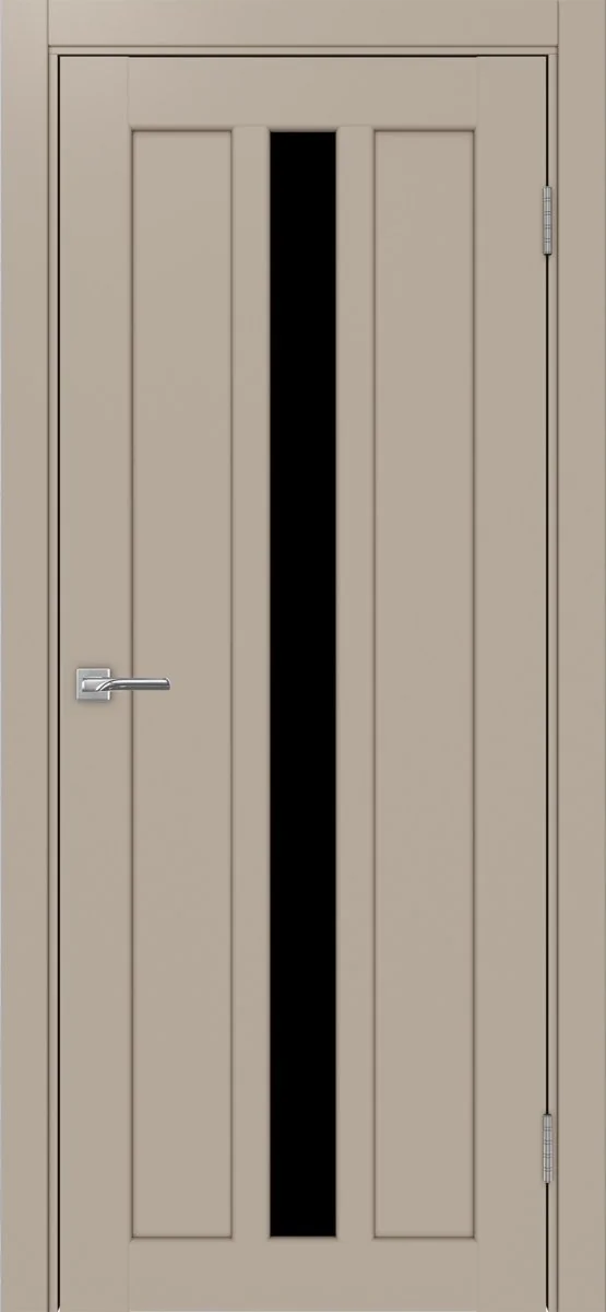 Дверь межкомнатная Парма 413.121 - мокко, черное lacobel