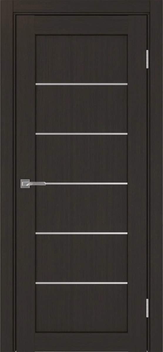 Дверь межкомнатная Парма 401АПП.1 - венге, щит мдф, алюм.хром