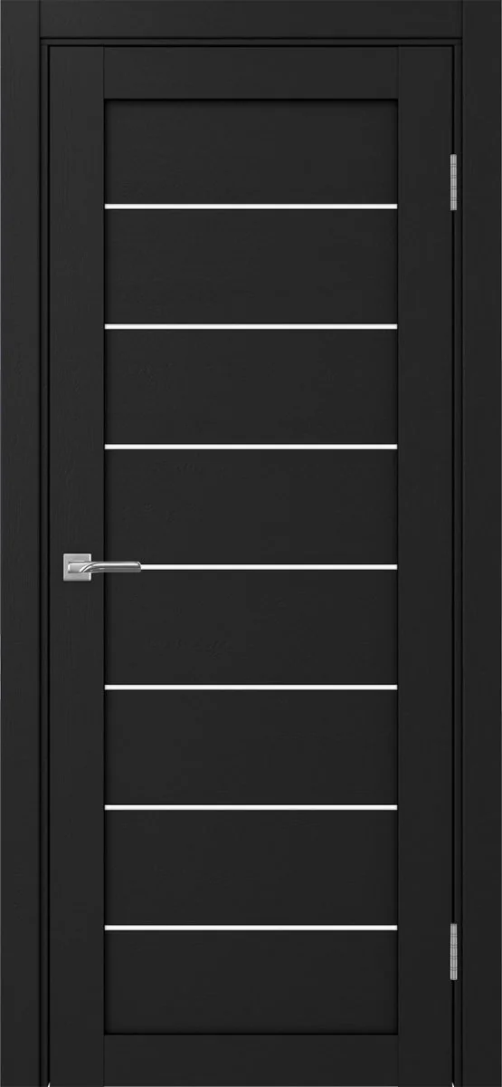 Дверь межкомнатная Турин 508.12 - антрацит, белое lacobel