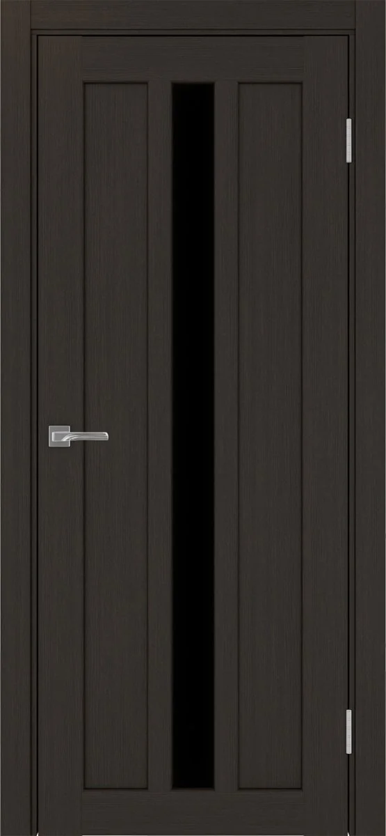 Дверь межкомнатная Парма 413.121 - венге, черное lacobel