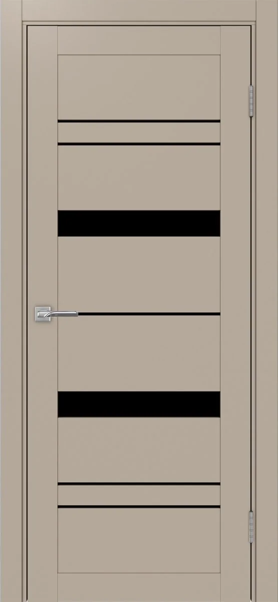 Дверь межкомнатная Турин 562.12 - мокко, черное lacobel