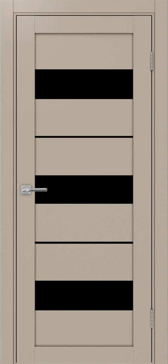 Дверь межкомнатная Турин 526.122 - мокко, черное lacobel