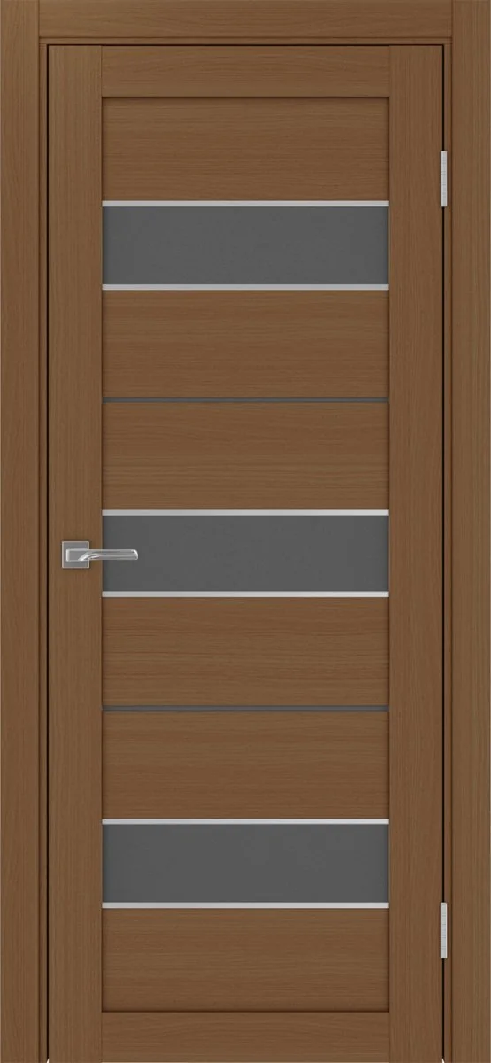 Дверь межкомнатная Турин 526АПС.122 - орех, графит матовое, алюм.хром