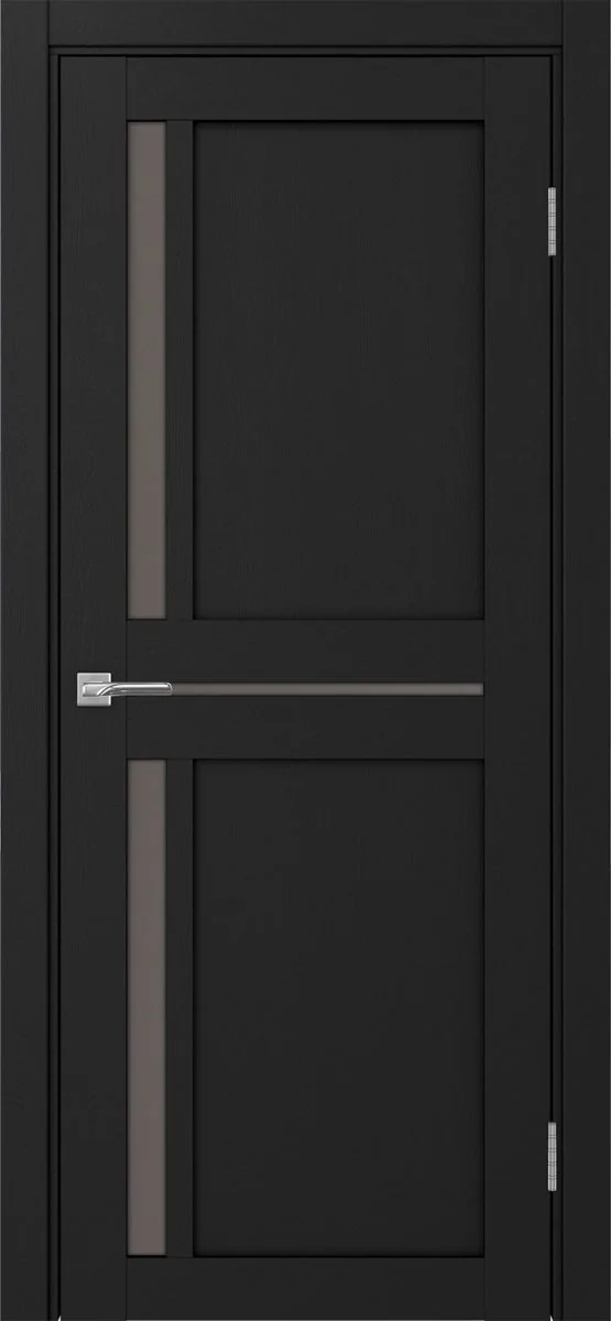 Дверь межкомнатная Турин 523.221 - антрацит, бронза матовое