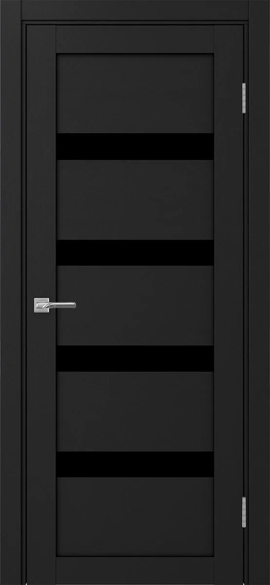 Дверь межкомнатная Турин 505.12 - антрацит, черное lacobel