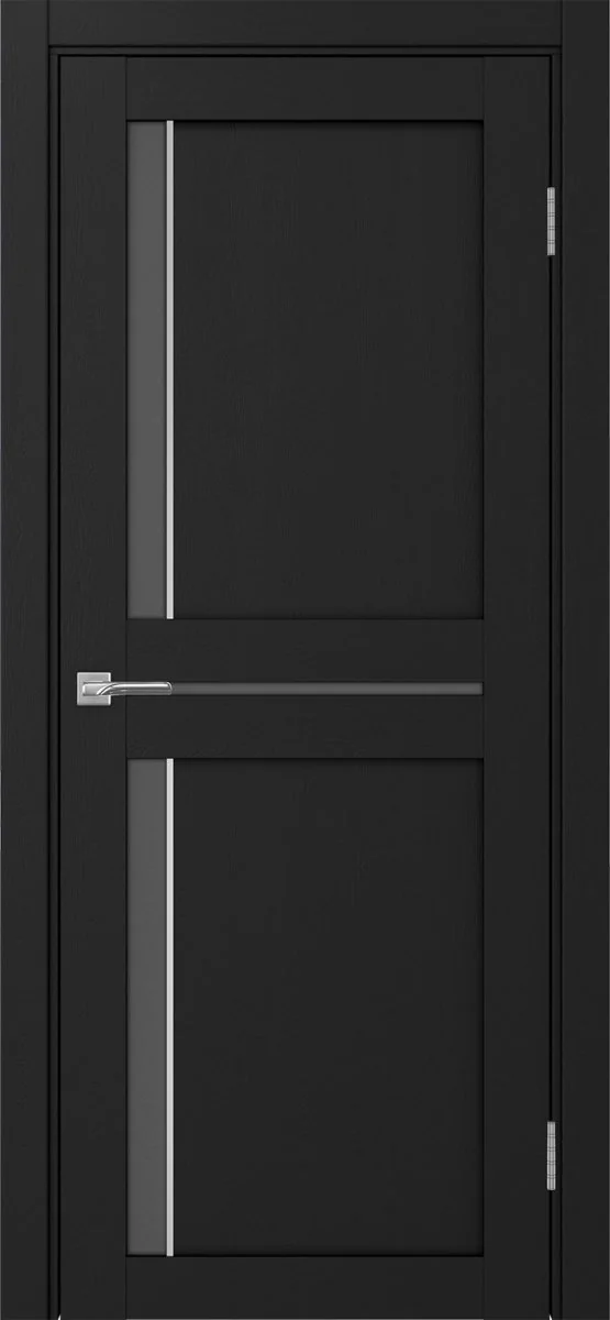 Дверь межкомнатная Турин 523АПС.221 - антрацит, графит матовое, алюм.хром