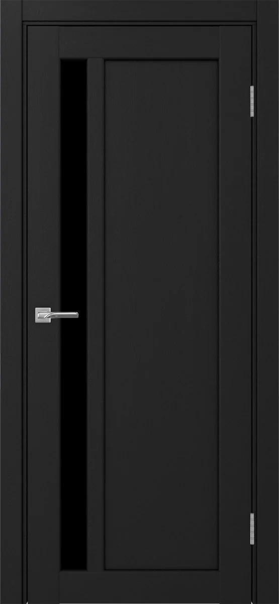 Дверь межкомнатная Парма 412.21 - антрацит, черное lacobel