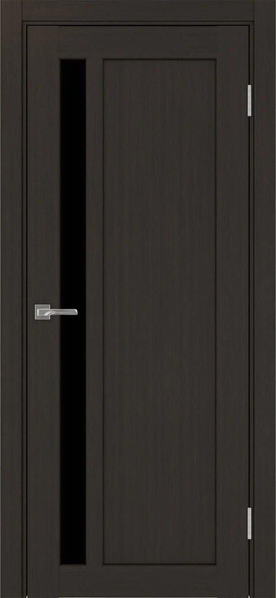 Дверь межкомнатная Парма 412.21 - венге, черное lacobel