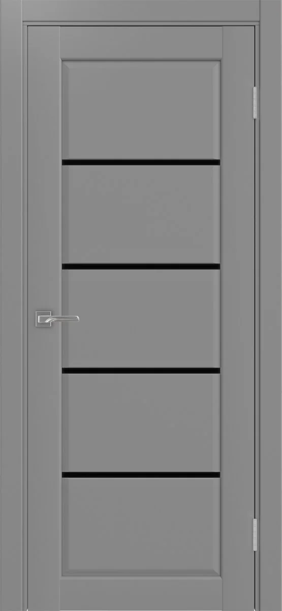 Дверь межкомнатная Сицилия 710.12 - серый, черное lacobel