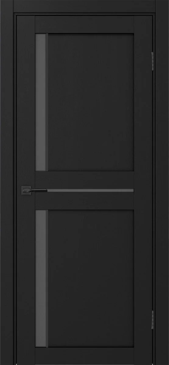 Дверь межкомнатная Турин 523АПС.221 - антрацит, графит матовое, алюм.чёрн.