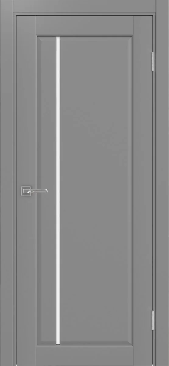 Дверь межкомнатная Сицилия 711.12 - серый, белое lacobel