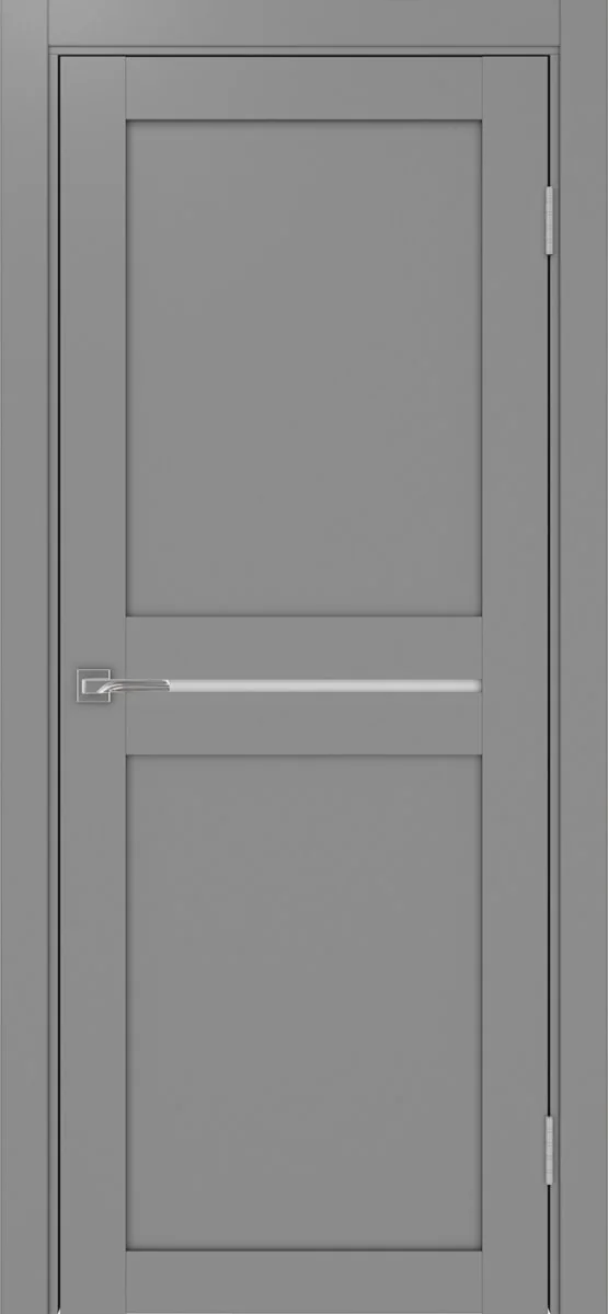 Дверь межкомнатная Турин 520.121 - серый, белое lacobel