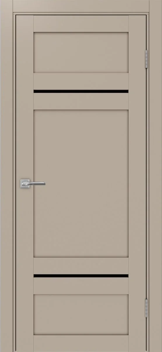 Дверь межкомнатная Турин 532.12121 - мокко, черное lacobel