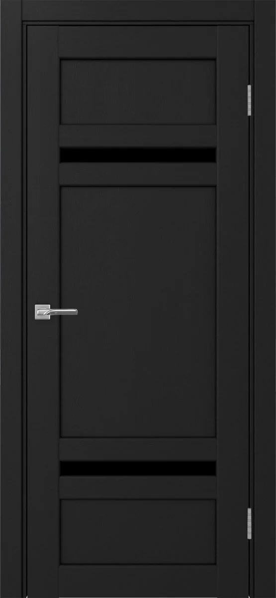 Дверь межкомнатная Парма 422.12121 - антрацит, черное lacobel