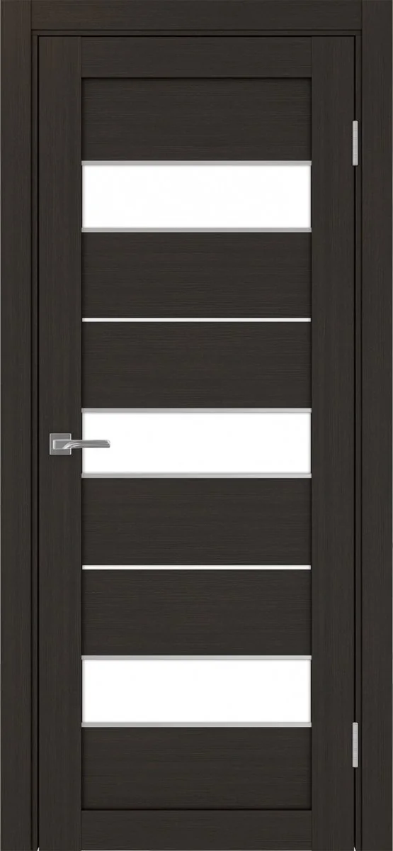 Дверь межкомнатная Турин 526АПП.122 - венге, белое lacobel, алюм.хром