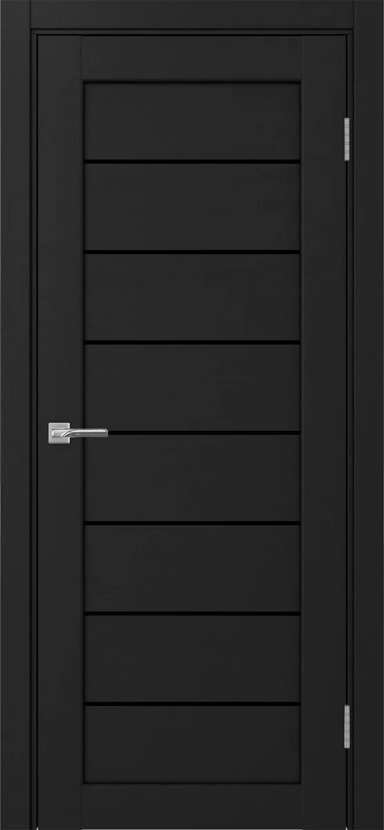 Дверь межкомнатная Парма 408.12 - антрацит, черное lacobel
