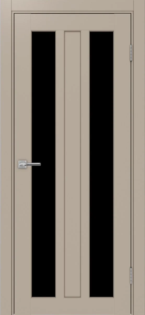 Дверь межкомнатная Парма 413.212 - мокко, черное lacobel